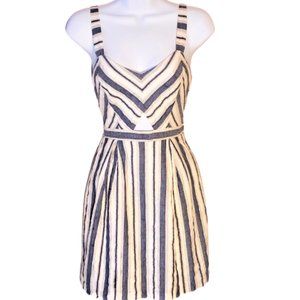 Striped Sundress with Cutout